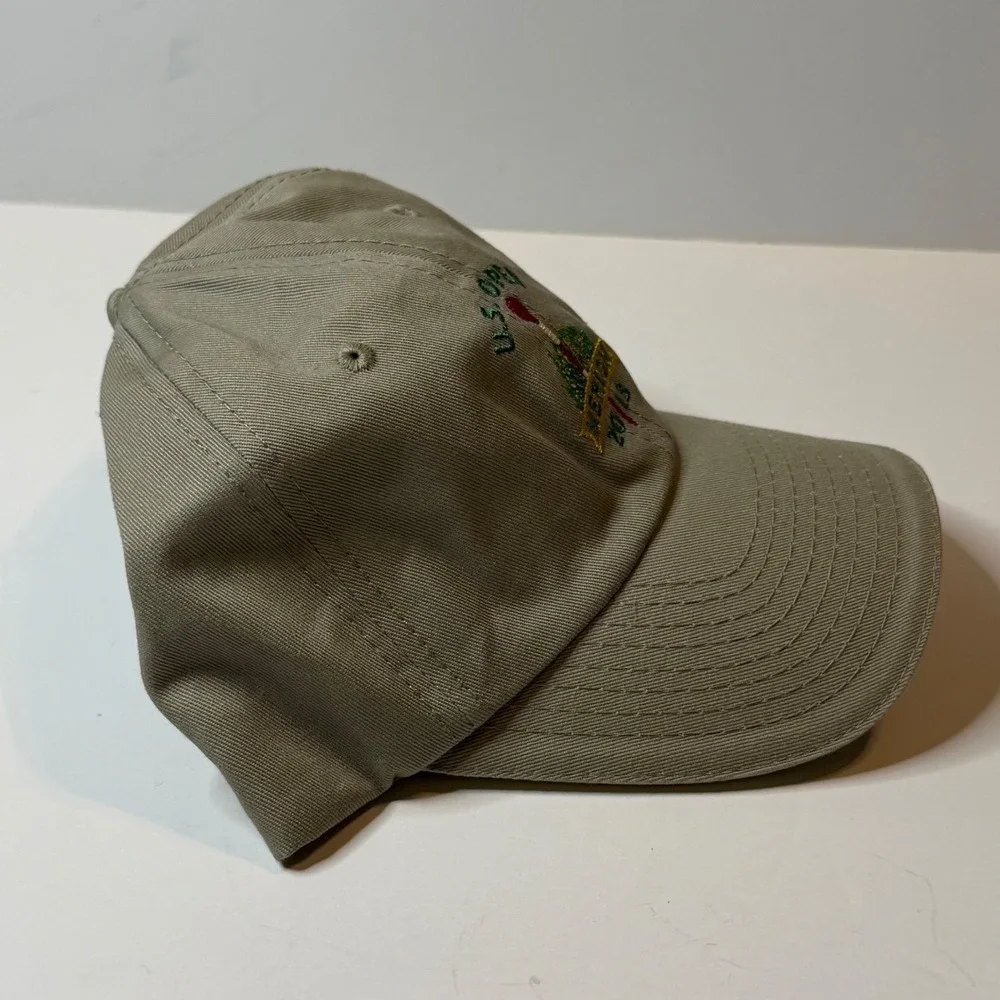 USGA 2013 US Open Merion Golf Hat Khaki Adjustable Strapback Dad Cap Mens